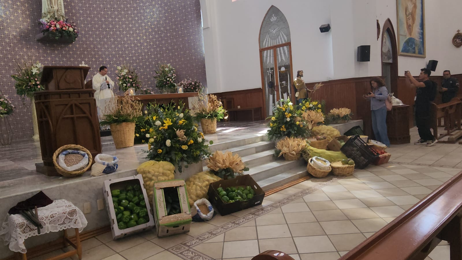 Misa para los agricultores en la Iglesia Fátima de Los Mochis