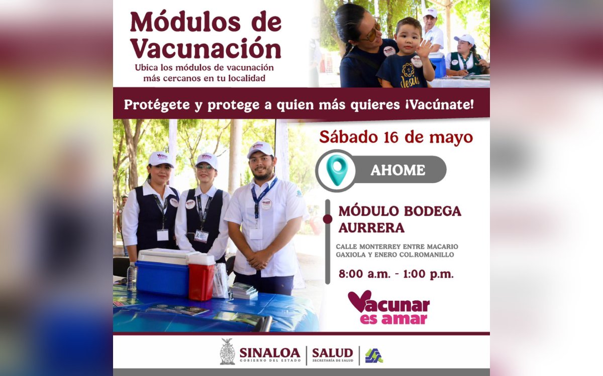 Módulos de vacunación Ahome