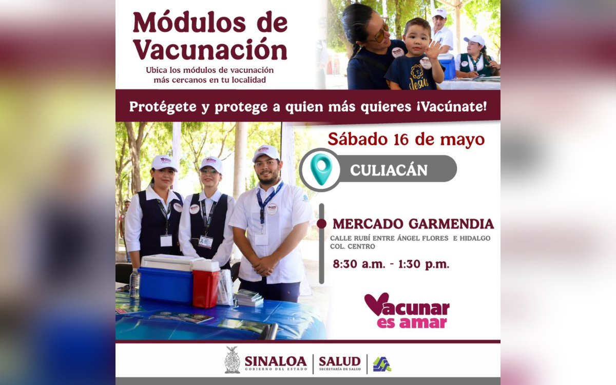 Módulos de vacunación Culiacán