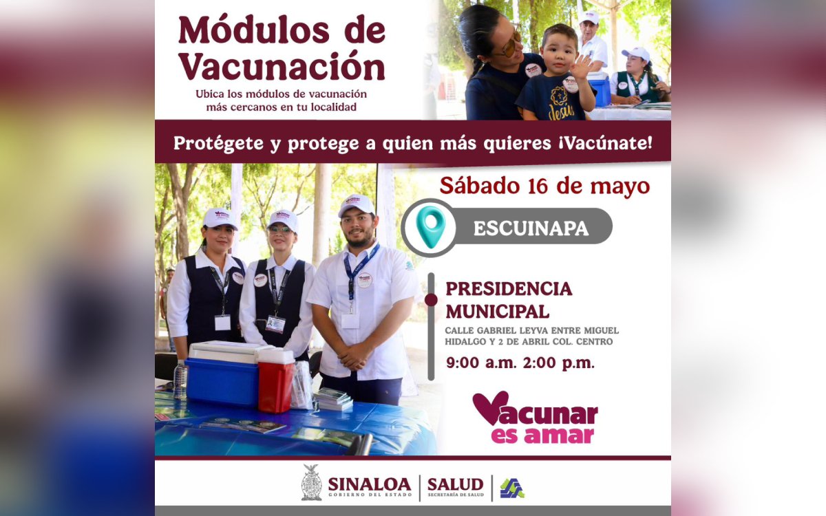 Módulos de vacunación Escuinapa