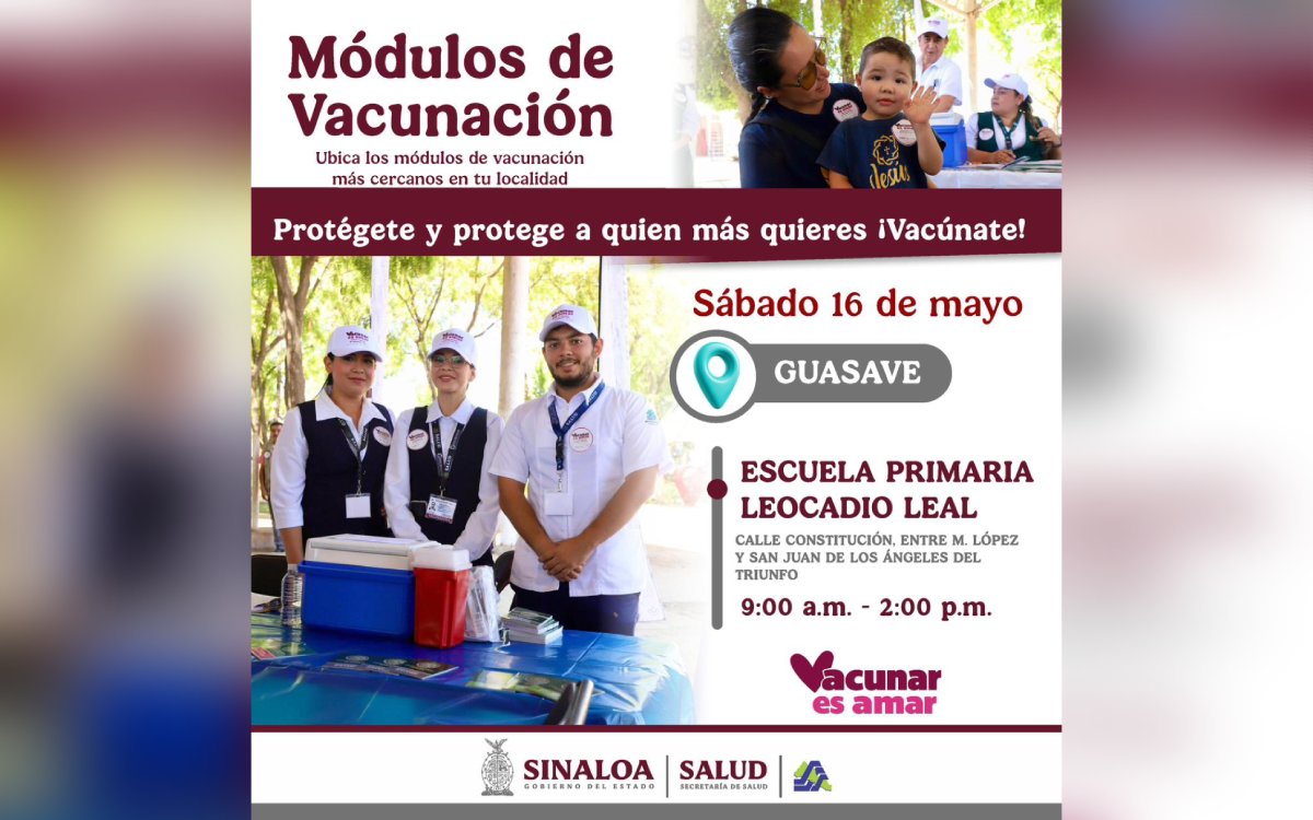 Módulos de vacunación Guasave