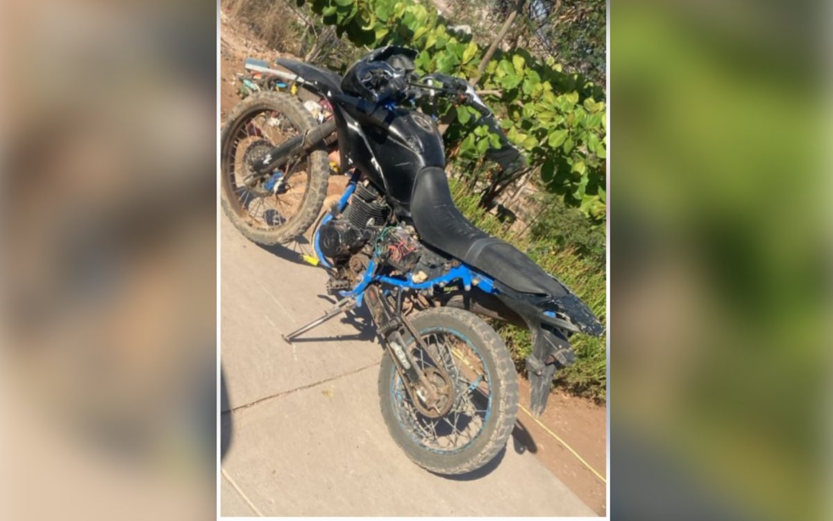 Motocicleta con reporte de robo recuperada