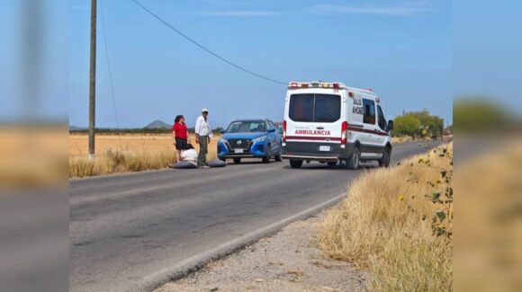 Mujer resulta lesionada tras aventarse de camioneta por fuga de gas en El Carrizo, Ahome
