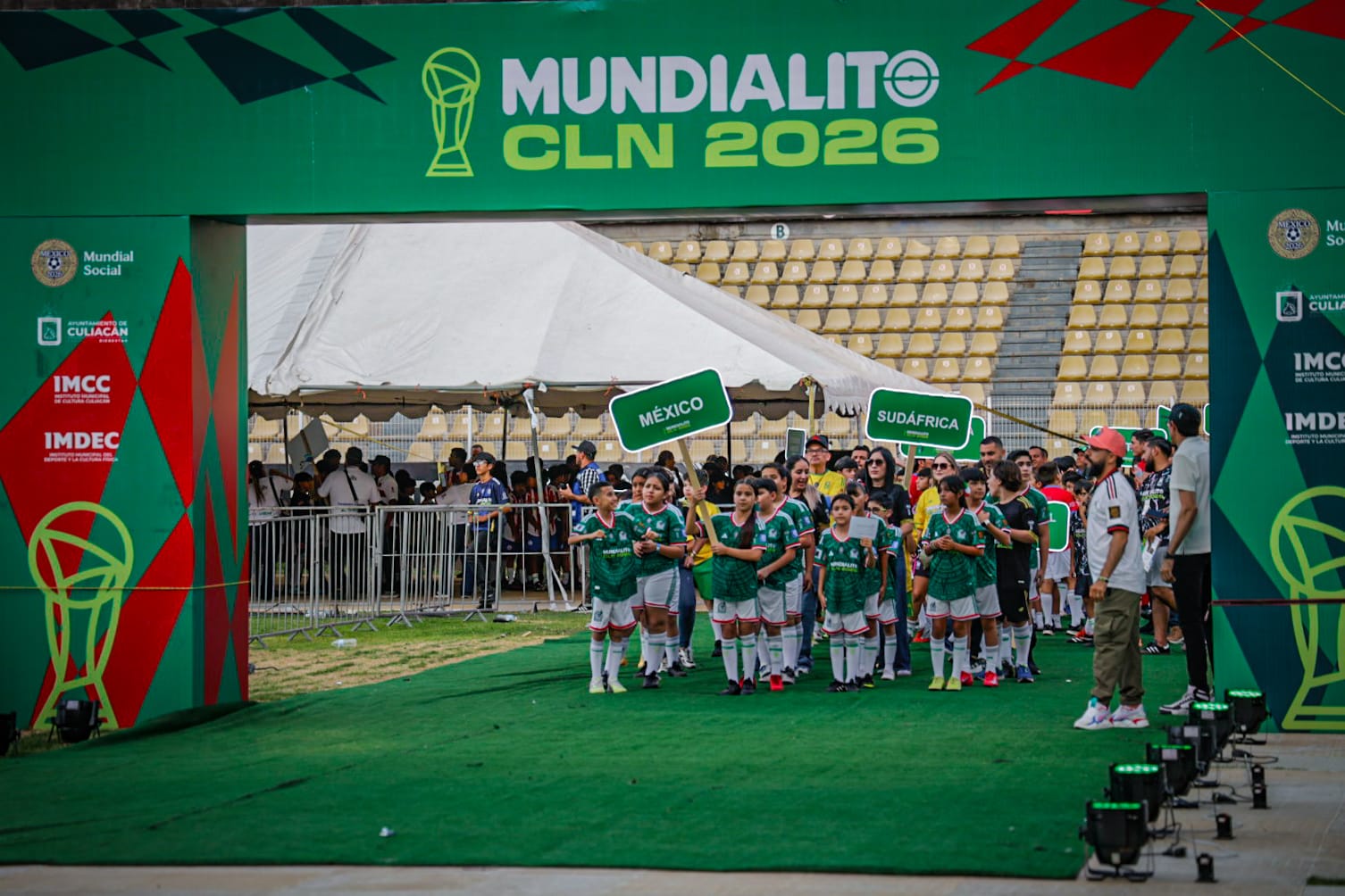 Inauguración del Mundialito en Culiacán