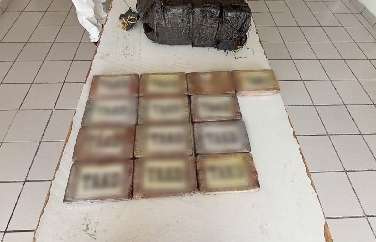 Cocaína asegurada en el mar de Oaxaca