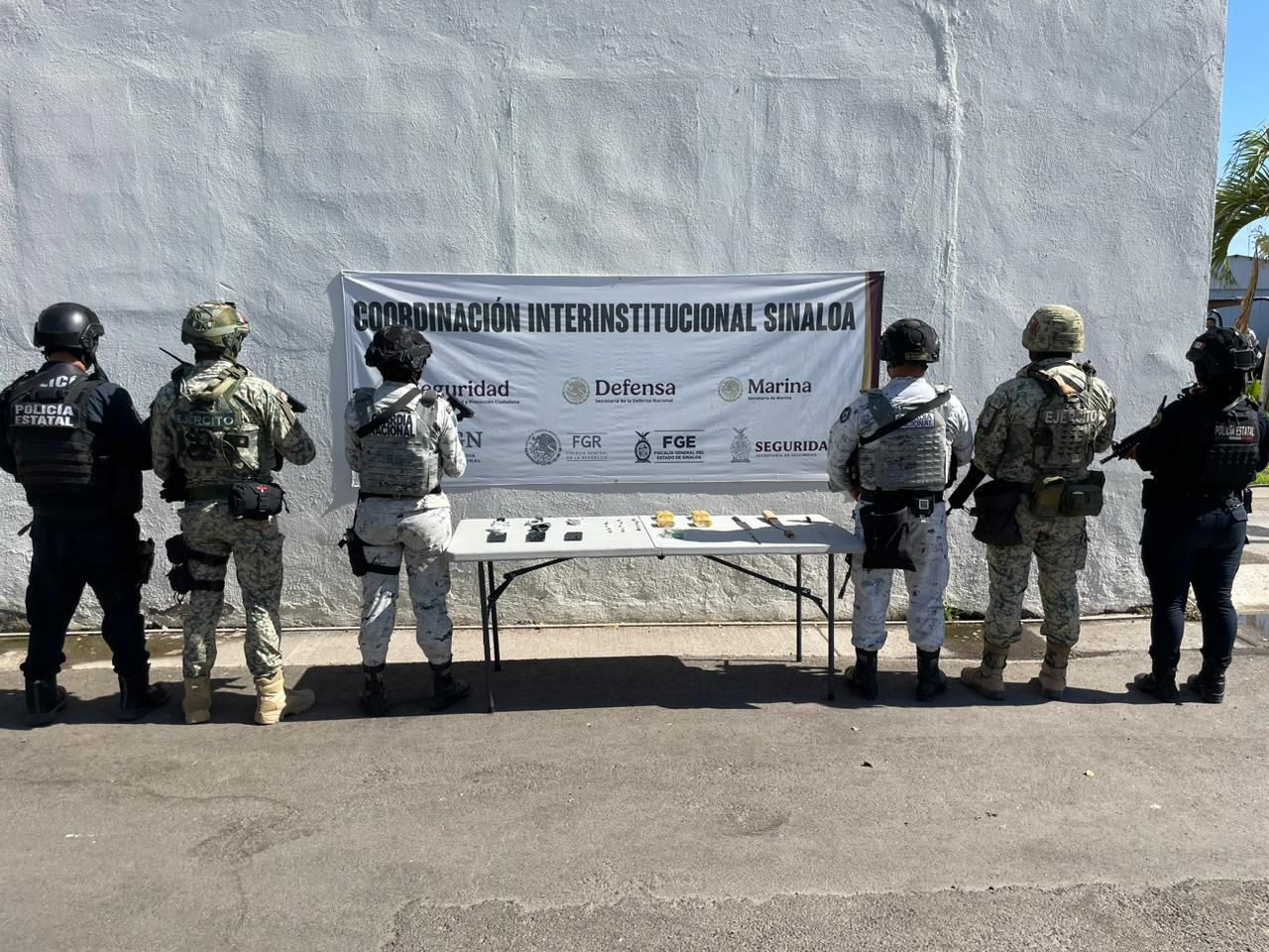 Objetos decomisados en el penal de Aguaruto, en Culiacán