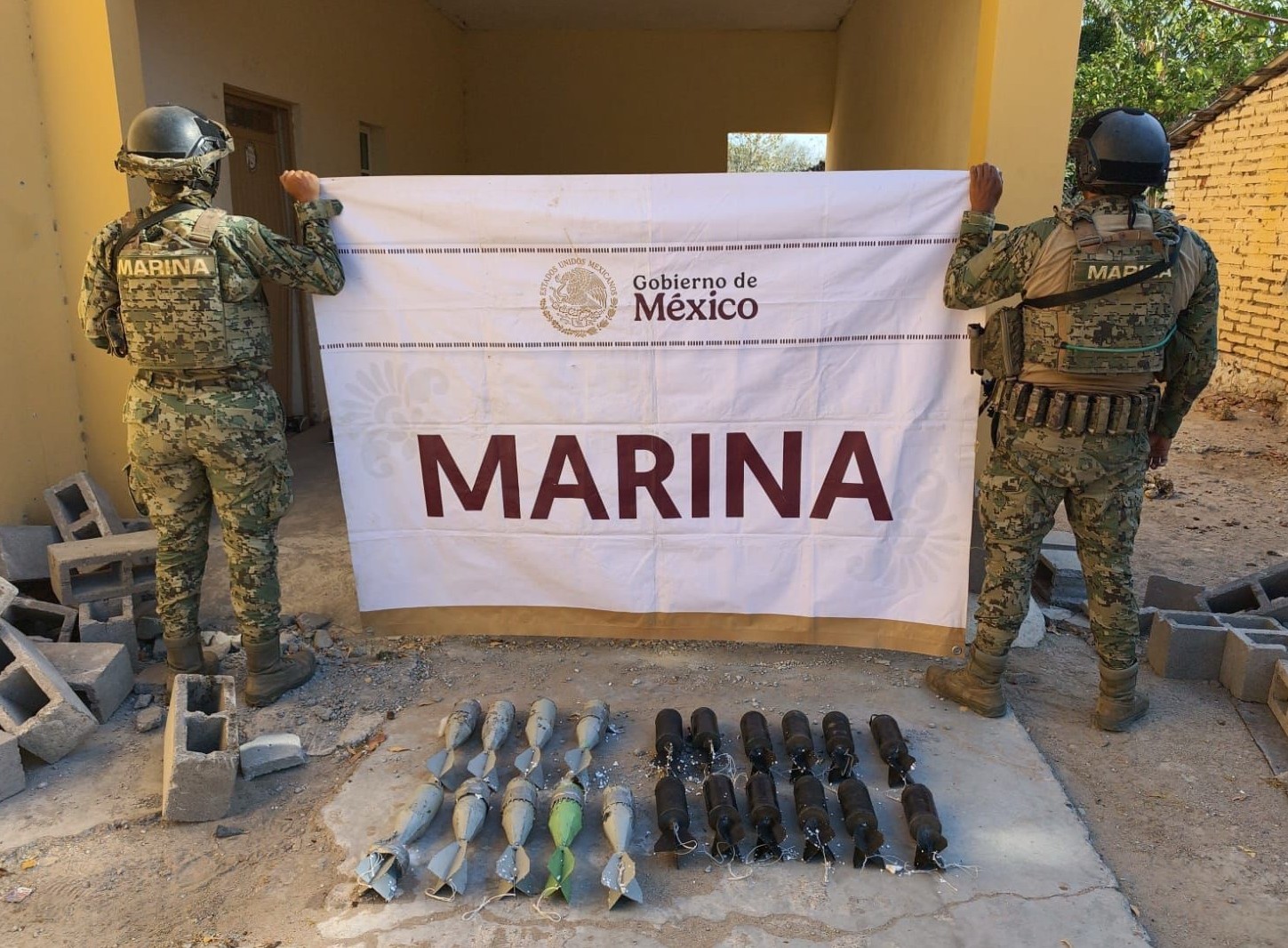 Objetos ilícitos asegurados en el sur de Sinaloa