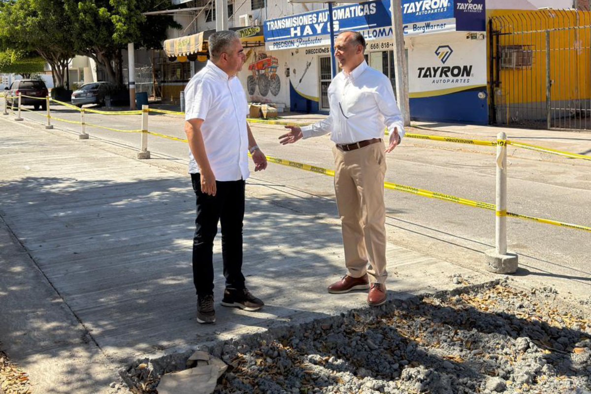 Antonio Menéndez realizó un recorrido de supervisión por distintas obras