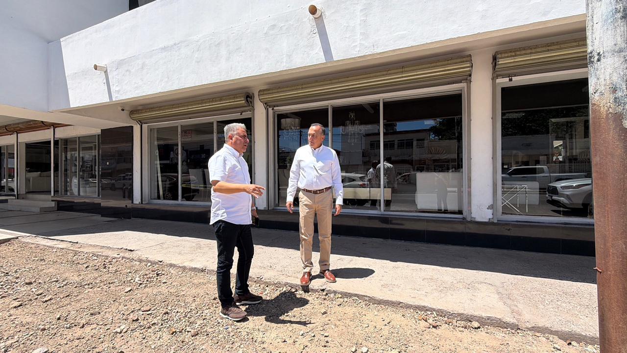 Antonio Menéndez realizó un recorrido de supervisión por distintas obras