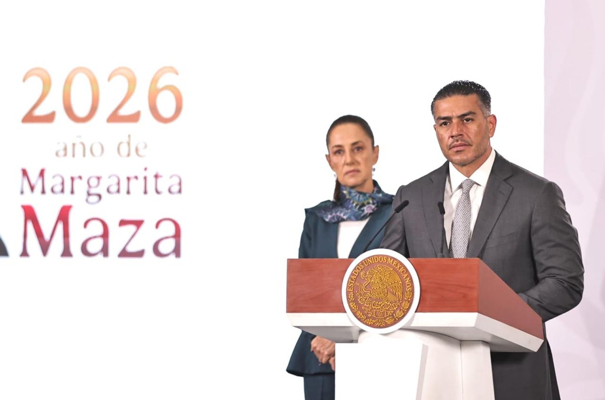 Omar García Harfuch en conferencia 'mañanera'