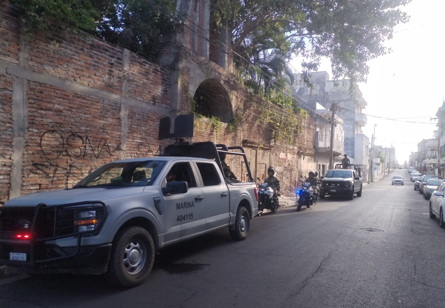 Operativo de la Marina en Mazatlán