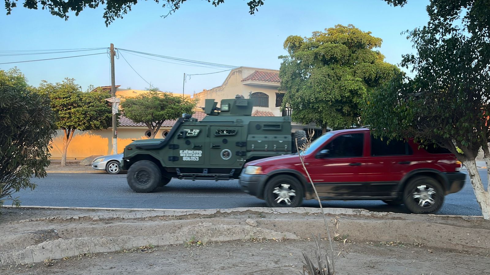 Operativo de Ejército y Guardia Nacional en Guasave