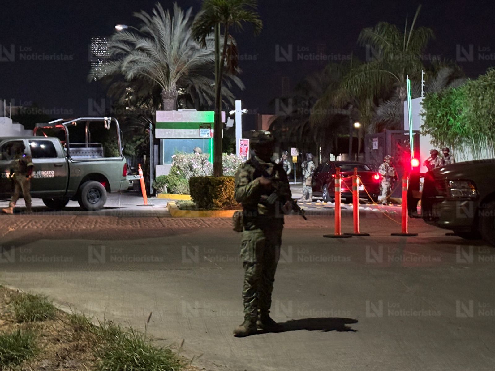 Operativo militar en el residencial La Cantera, en Culiacán