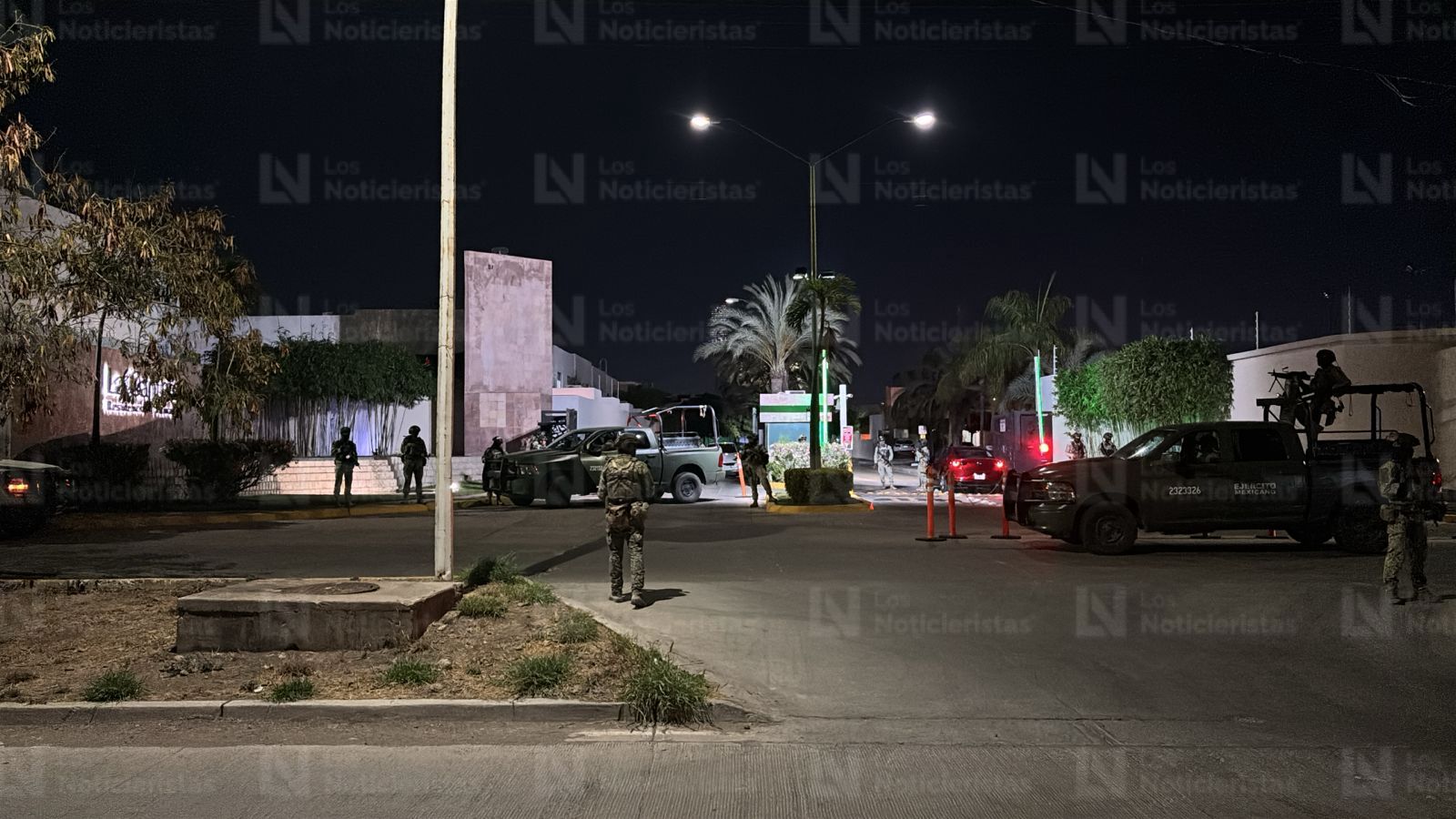 Operativo militar en el residencial La Cantera, en Culiacán