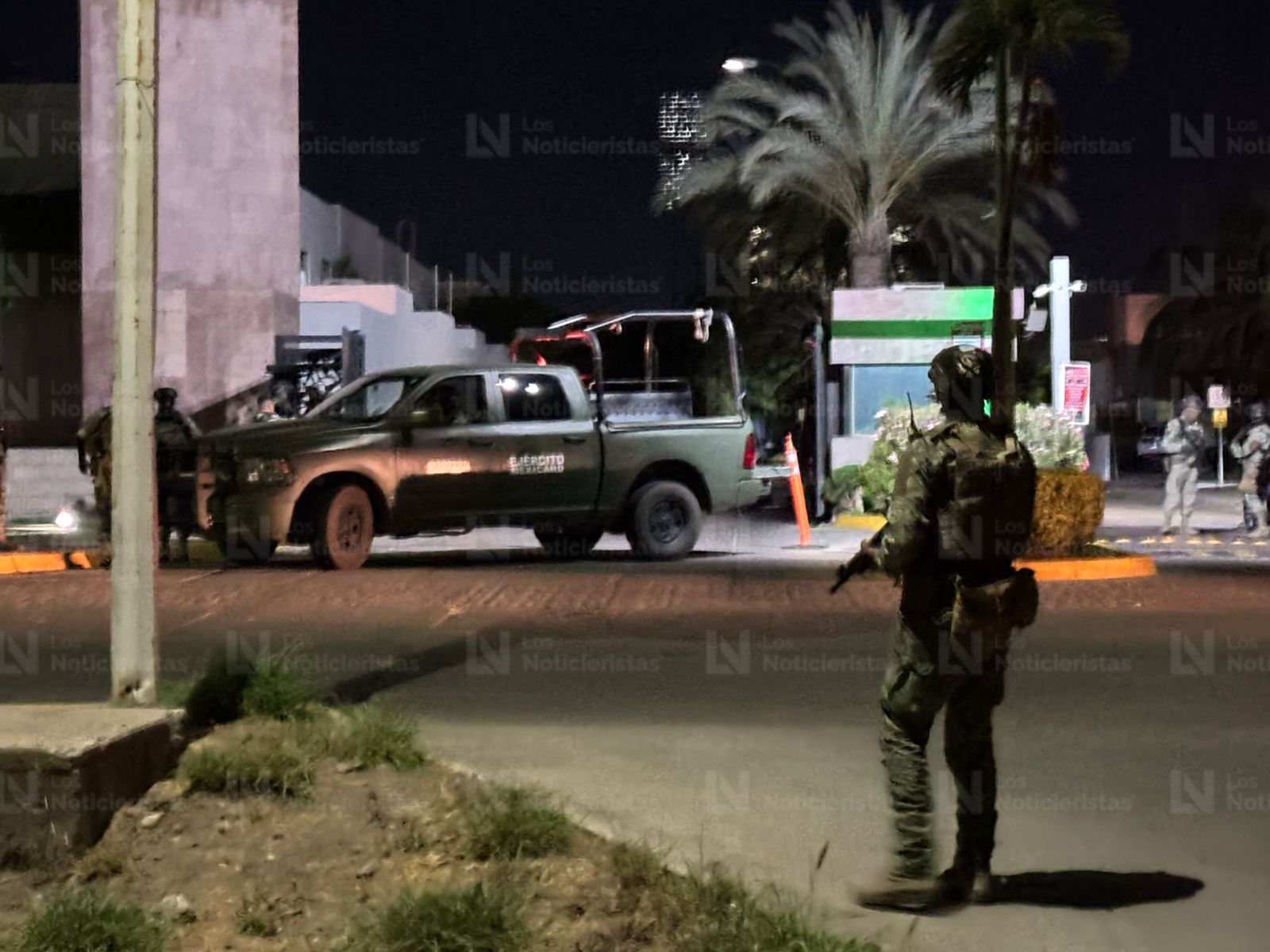 Operativo militar en el residencial La Cantera, en Culiacán