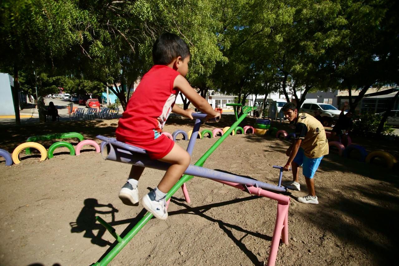 Parque rehabilitado en Mazatlán, Sin.