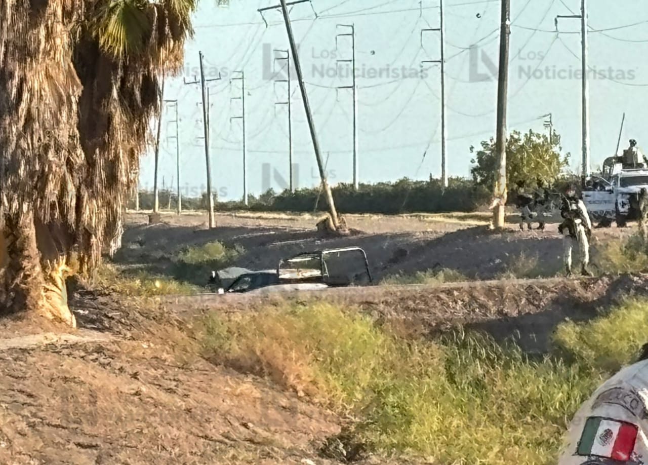 Persecución a balazos entre militares y delincuentes en Villa Juárez, Navolato