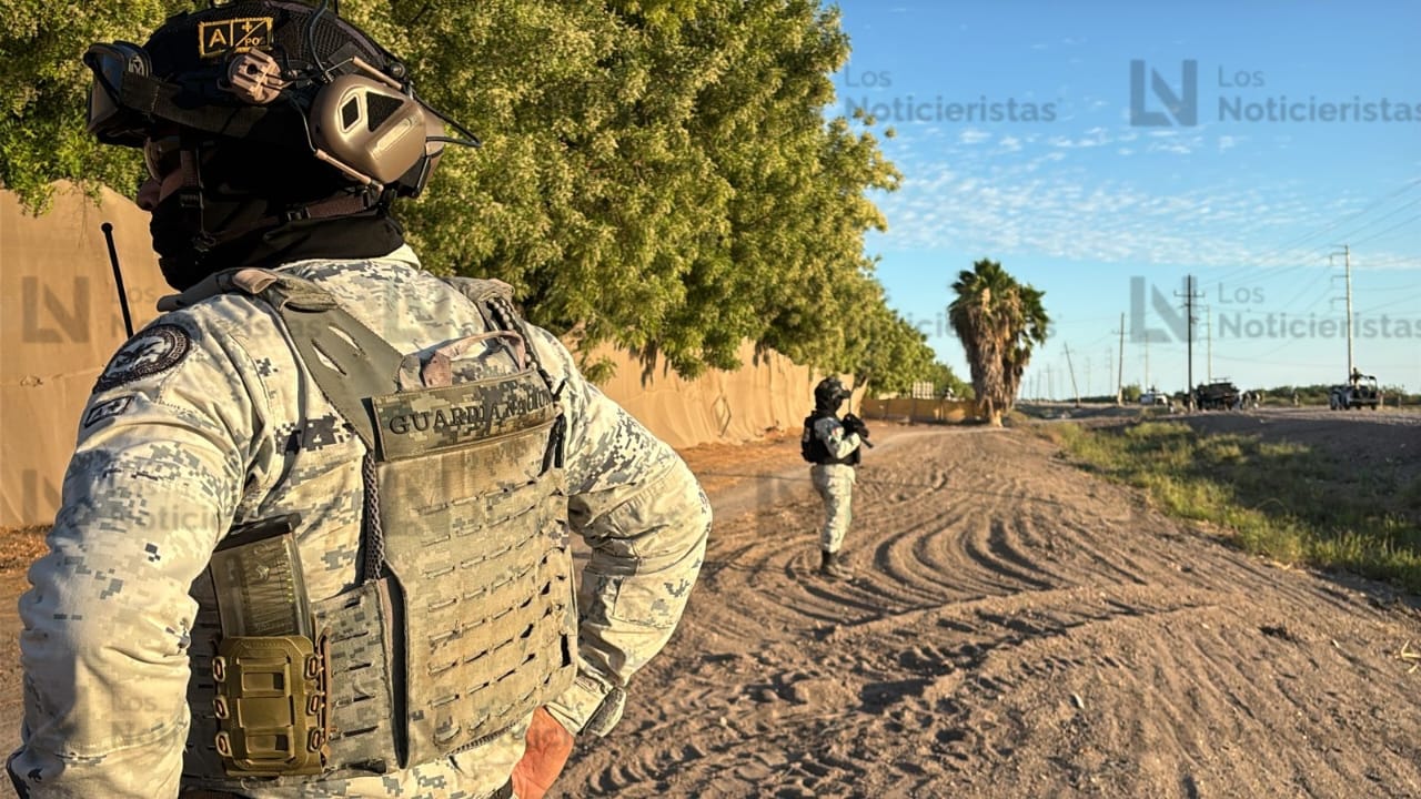 Persecución a balazos entre militares y delincuentes en Villa Juárez, Navolato