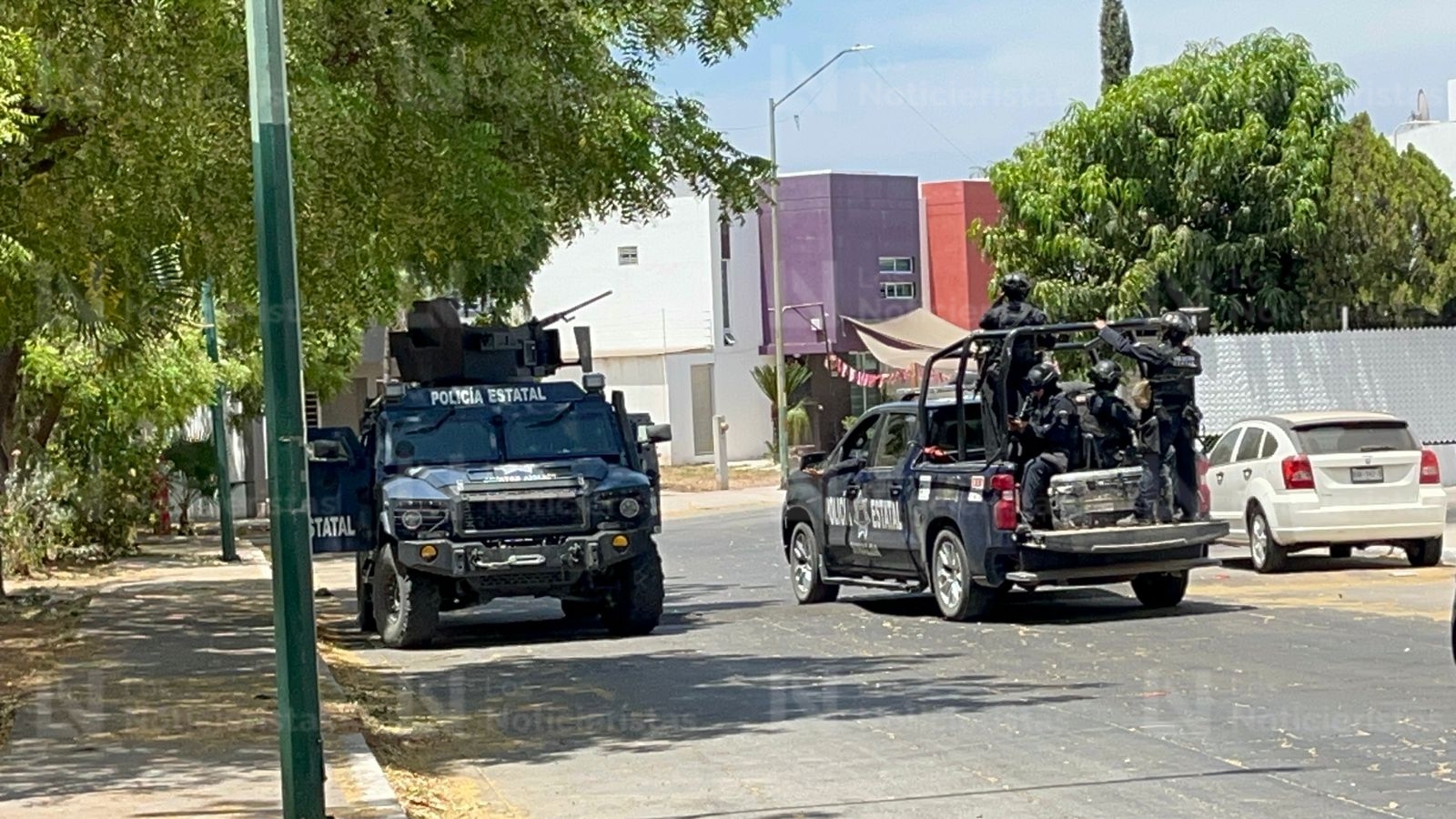 Inmueble resguardo por personal militar y de la policía estatal
