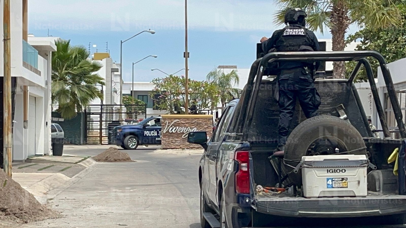 Inmueble resguardo por personal militar y de la policía estatal