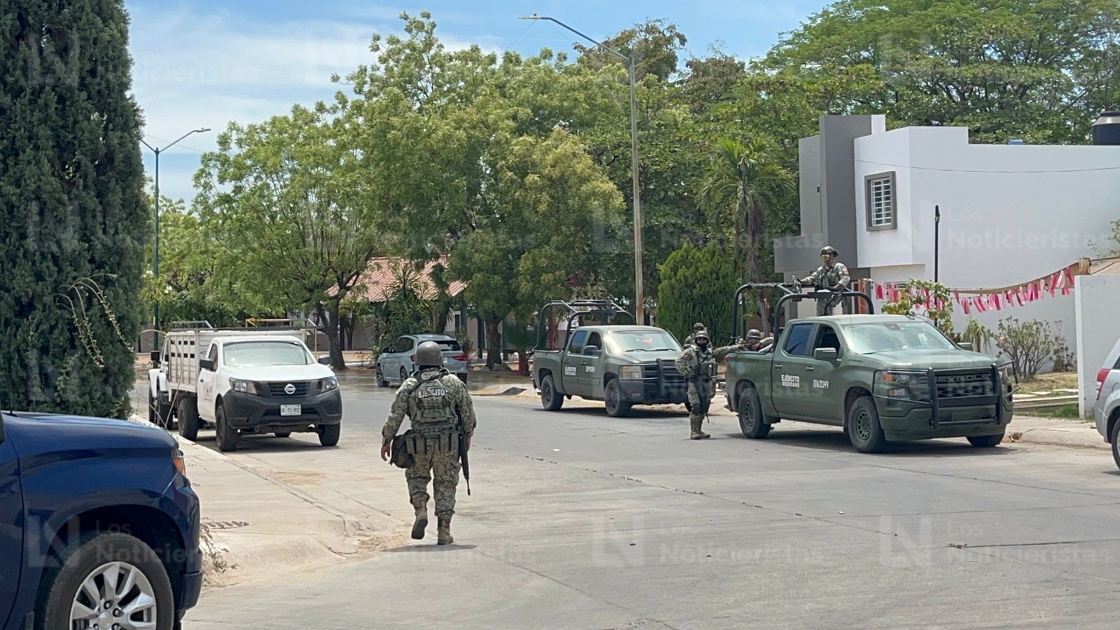 Inmueble resguardo por personal militar y de la policía estatal