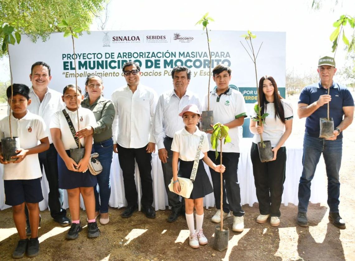 Plantación de árboles en Mocorito