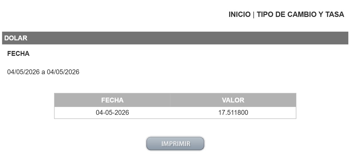 Precio del dólar en Banorte