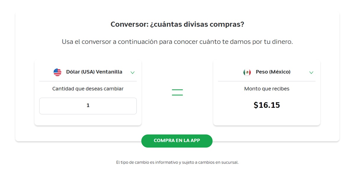 Precio del dólar en Banco Azteca