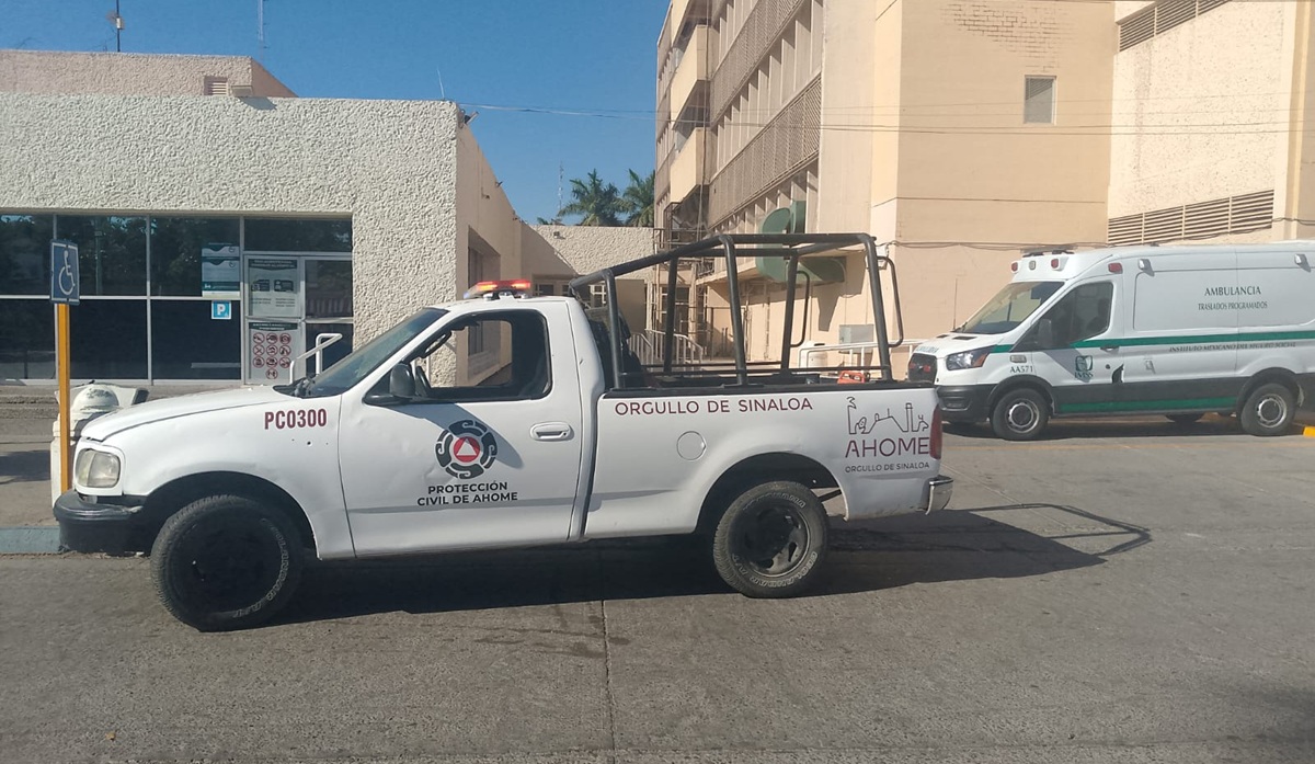 Elemento de Protección Civil de Ahome traslada a niña atacada por abejas a hospital de Los Mochis