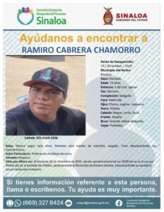 Ramiro Cabrera Chamorro, desaparecido en Chilillos, Rosario