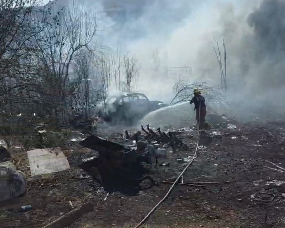 Rancho se incendia en Mocorito, Sinaloa