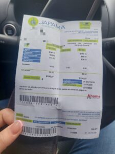 Recibo de Japama