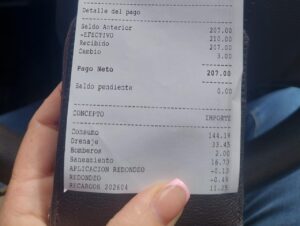Recibo de Japama
