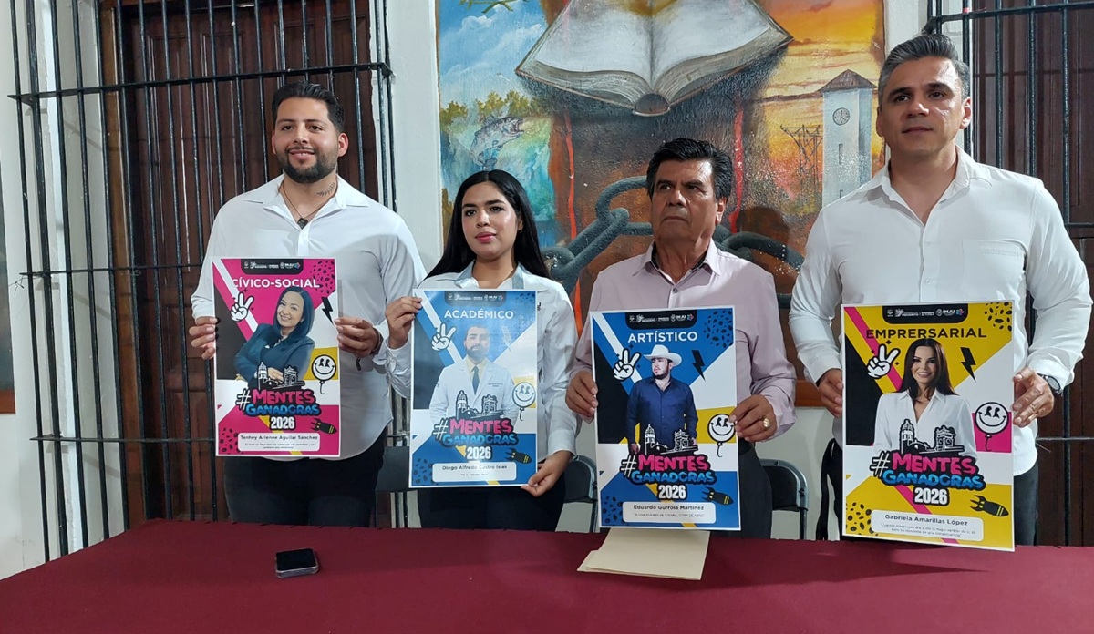 Reconocerán a cuatro jóvenes "Mentes Ganadoras 2026" en Mocorito