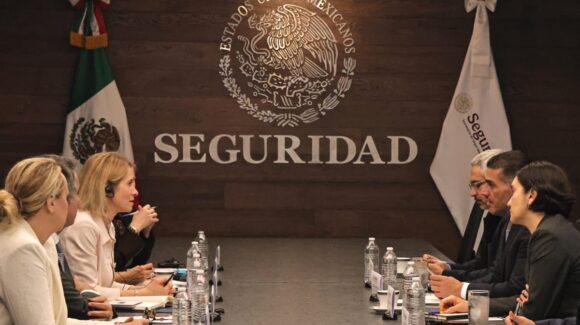 Omar García Harfuch sostiene encuentro con Kaja Kallas, representante de asuntos de seguridad de la Unión Europea