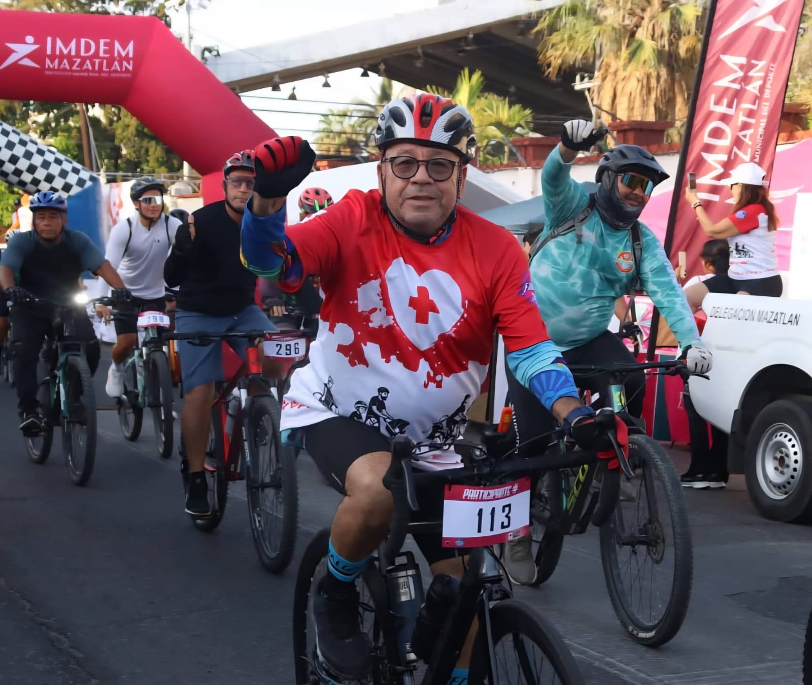 Rodada "Fridas y Diegos en Bici" en Mazatlán, Sin.