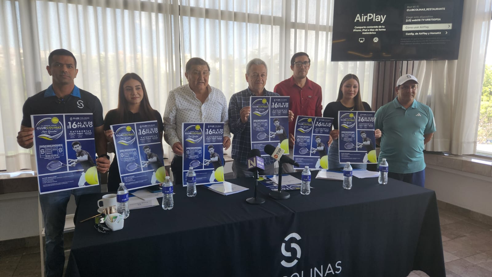 Conferencia de prensa del Torneo de Tenis de Club Colinas