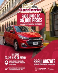 Sates llama a aprovechar descuentos en impuestos vehiculares