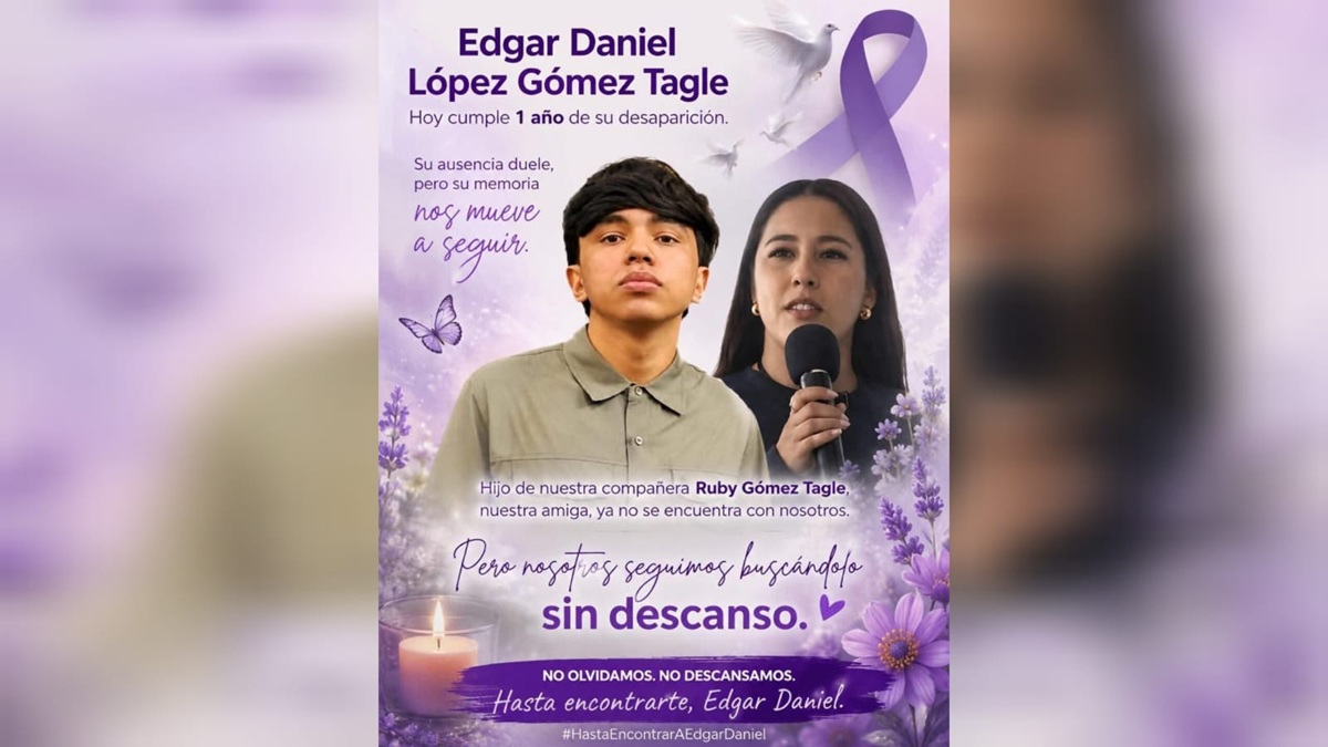 Se cumple un año de la desaparición de Edgar Daniel, en Mazatlán