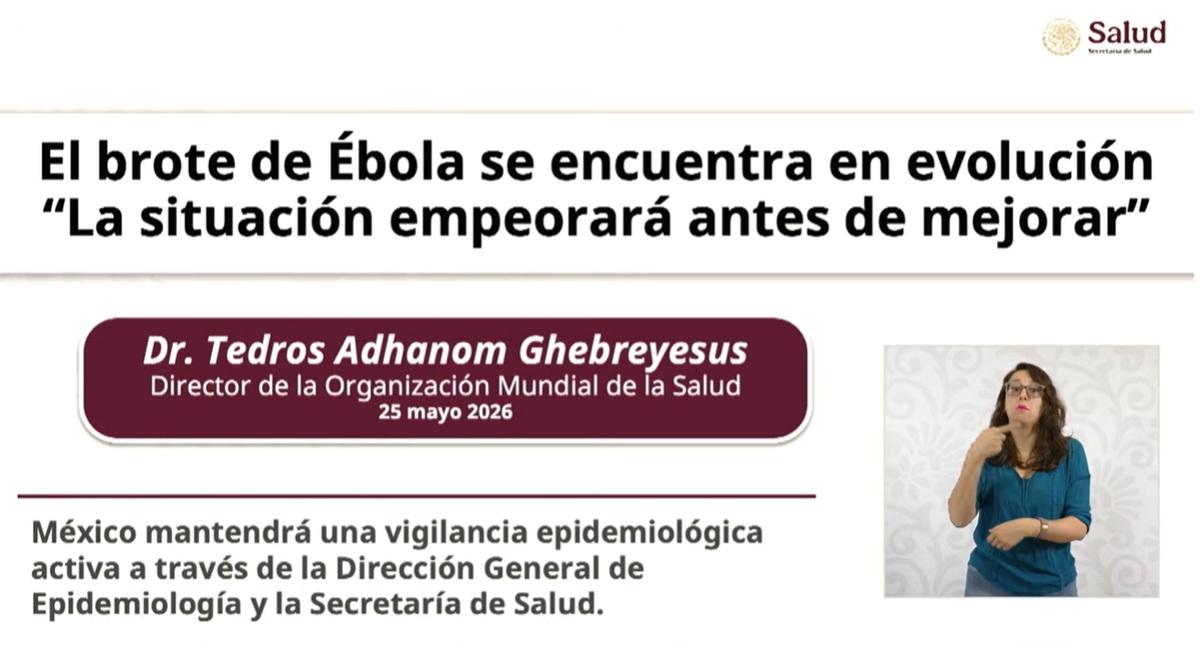 Información sobre el ébola, de la Secretaría de Salud