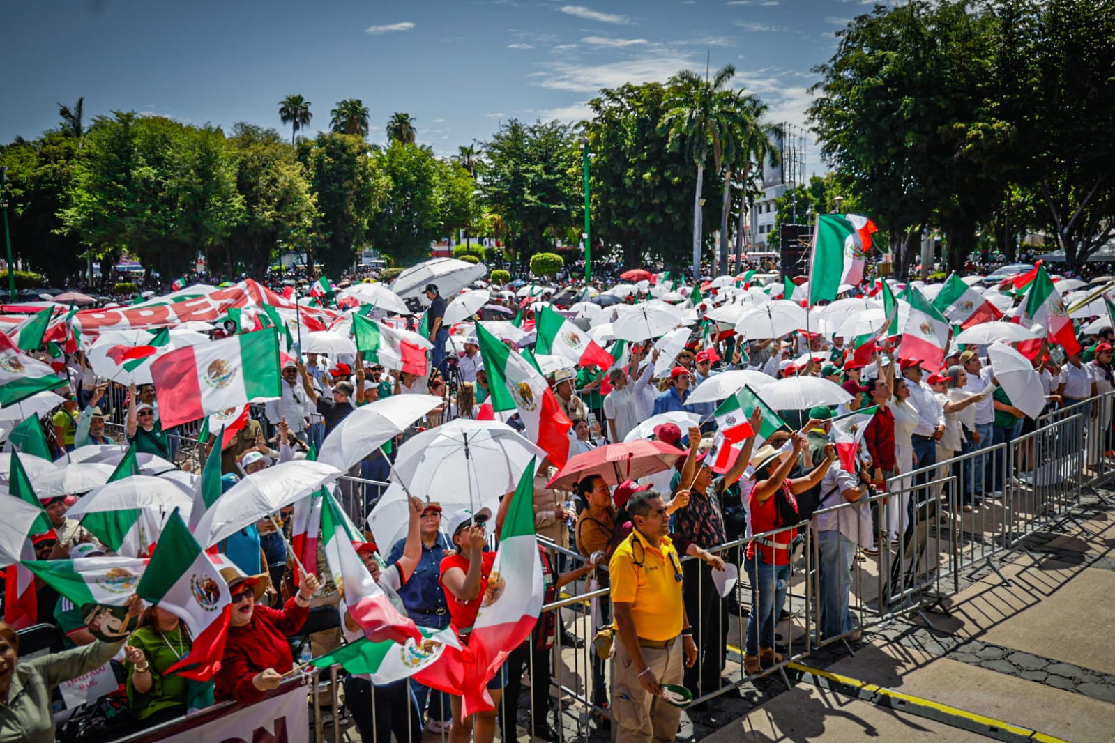 Evento en Culiacán por informe de Claudia Sheinbaum