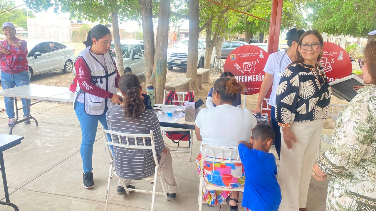 Semana Nacional de Salud Pública en El Amole de Guasave