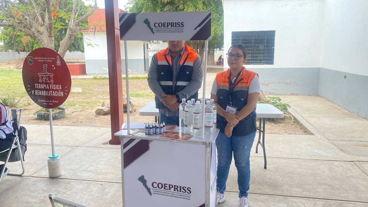 Semana Nacional de Salud Pública en El Amole de Guasave