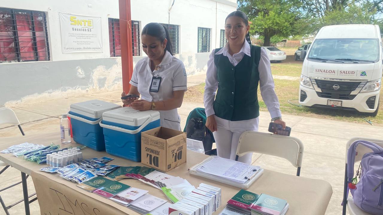 Semana Nacional de Salud Pública en El Amole de Guasave
