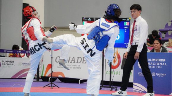 Sinaloa suma medallas en inicio del Taekwondo en Olimpiada Nacional Conade 2026