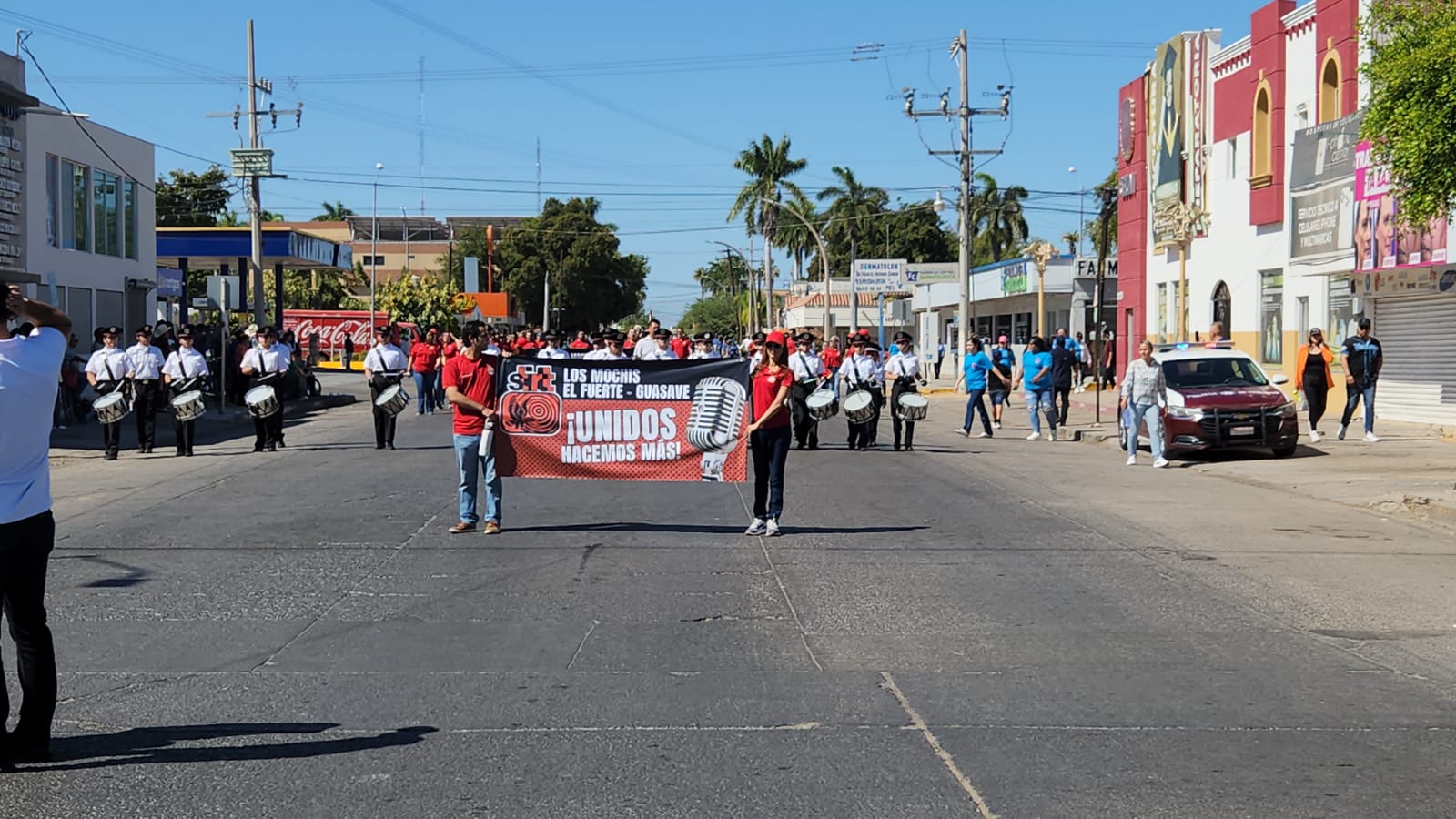 Sindicato Nacional de Trabajadores de la Salud en desfile por el Día del Trabajo