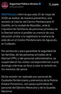 publicación en X