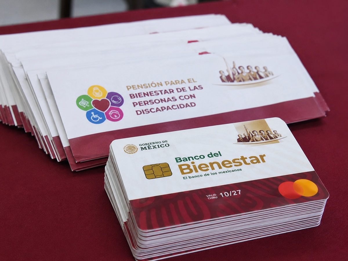Tarjetas del Banco del Bienestar para pensionados por discapacidad