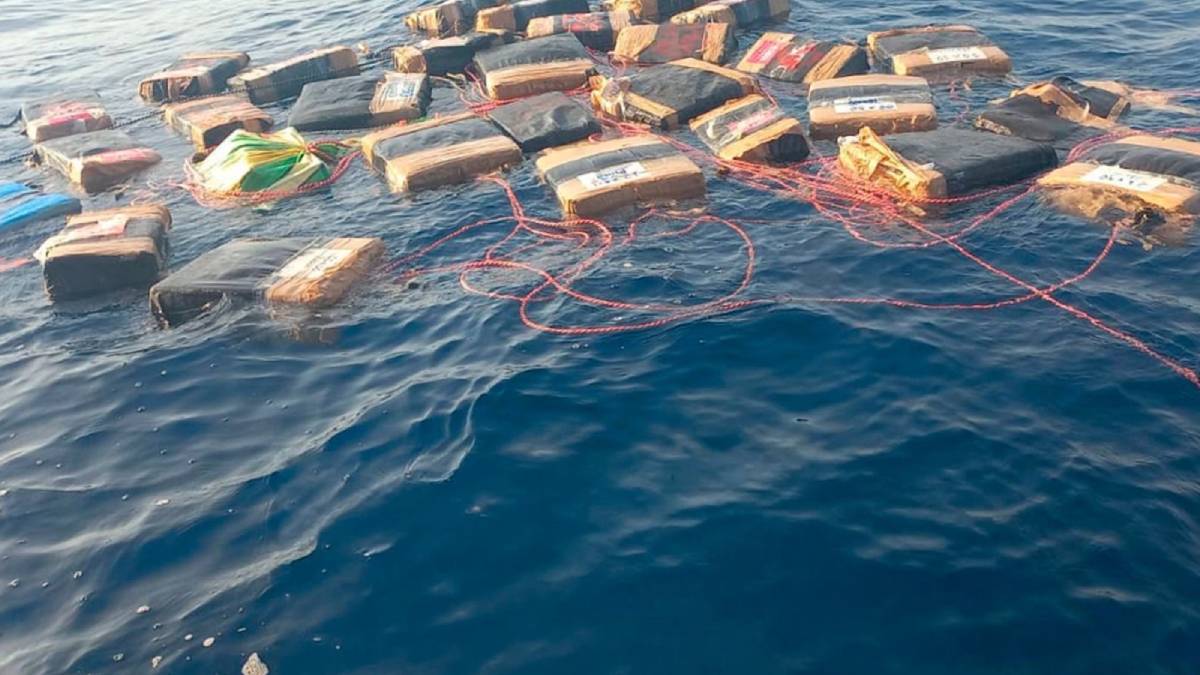 toneladas de cocaína en aguas del Golfo de Tehuantepec