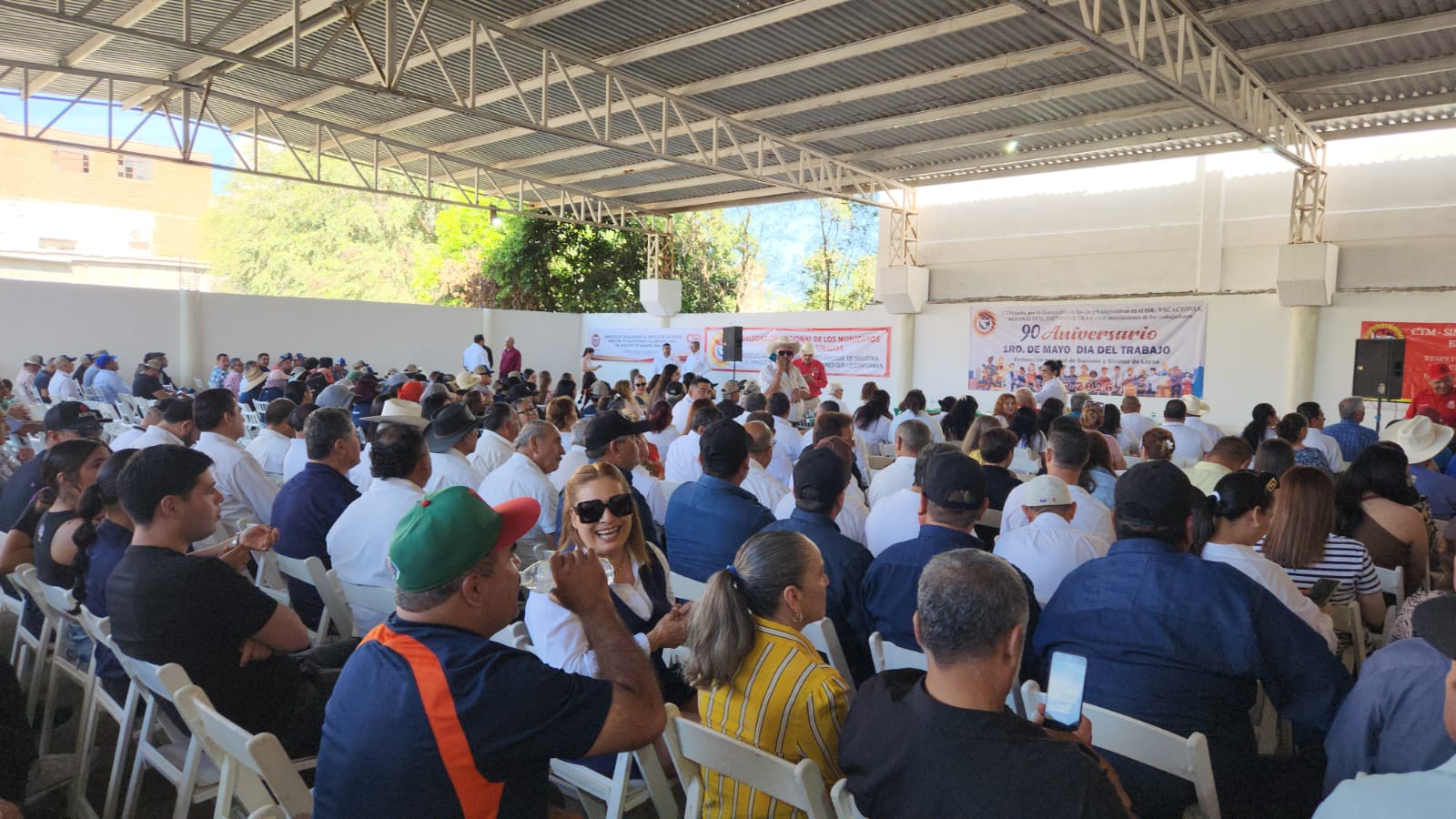 Trabajadores protestan en la CTM, Guasave